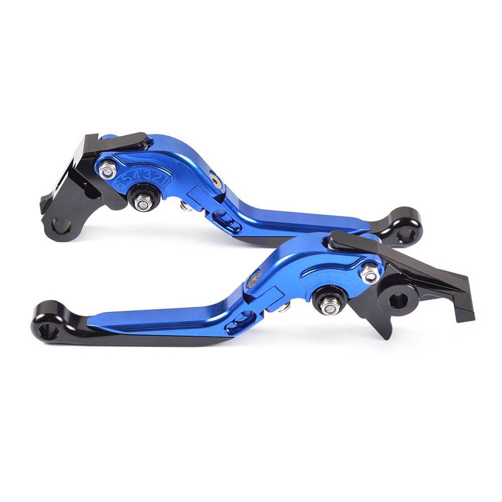 Blue Foldable Extendable Adjustable Brake Clutch Lever for KTM 390 Duke/RC390 2013-2017 , 200 Duke/RC200 2014-2016 , RC125/125 Duke 2014-2017