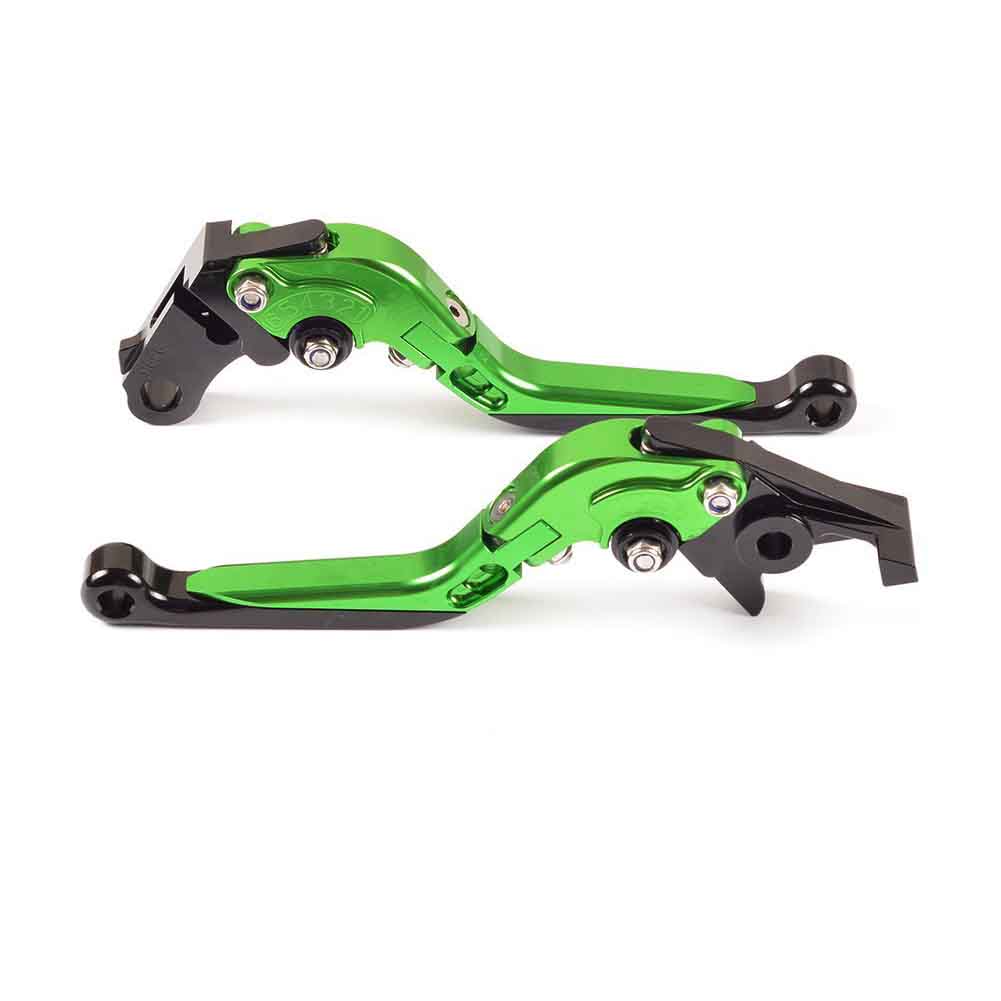 Green Foldable Extendable Adjustable Brake Clutch Lever for KTM 390 Duke/RC390 2013-2017 , 200 Duke/RC200 2014-2016 , RC125/125 Duke 2014-2017